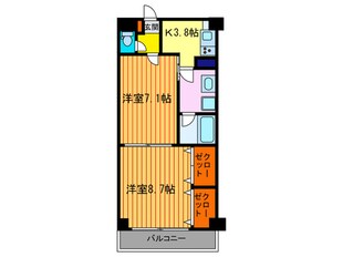 ｳｲｽﾃﾘｱ参番館の物件間取画像